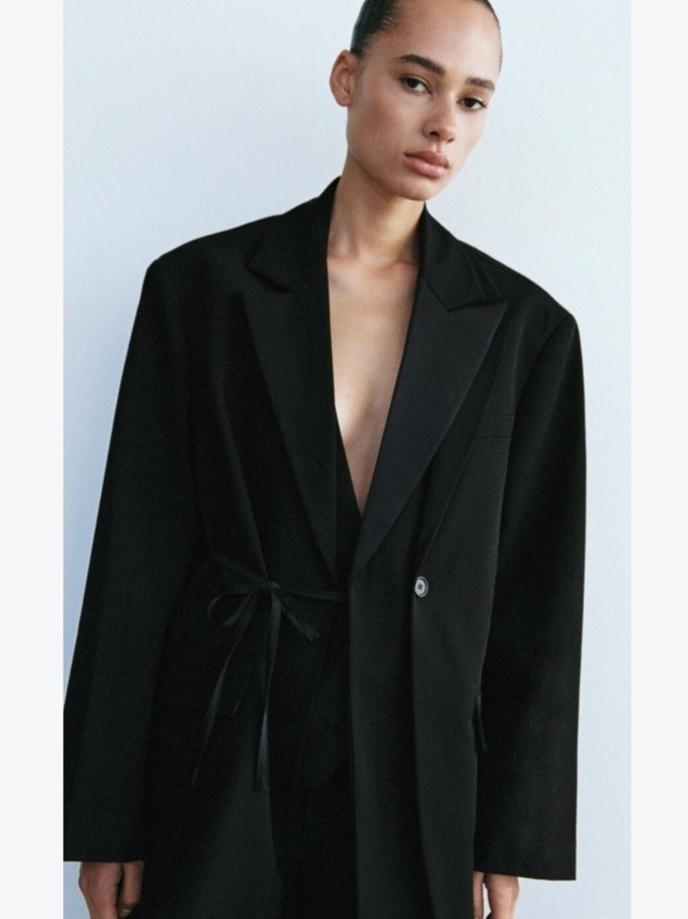 Zara Oversized Asymmetric Blazer